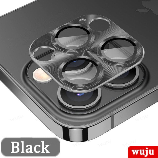 WUJU Metal Cubierta Completa Antiarañazos Protector De Lente De Cámara De Vidrio Templado Compatible Para iPhone 11 12 13 14 Pro Max 14 Plus Funda