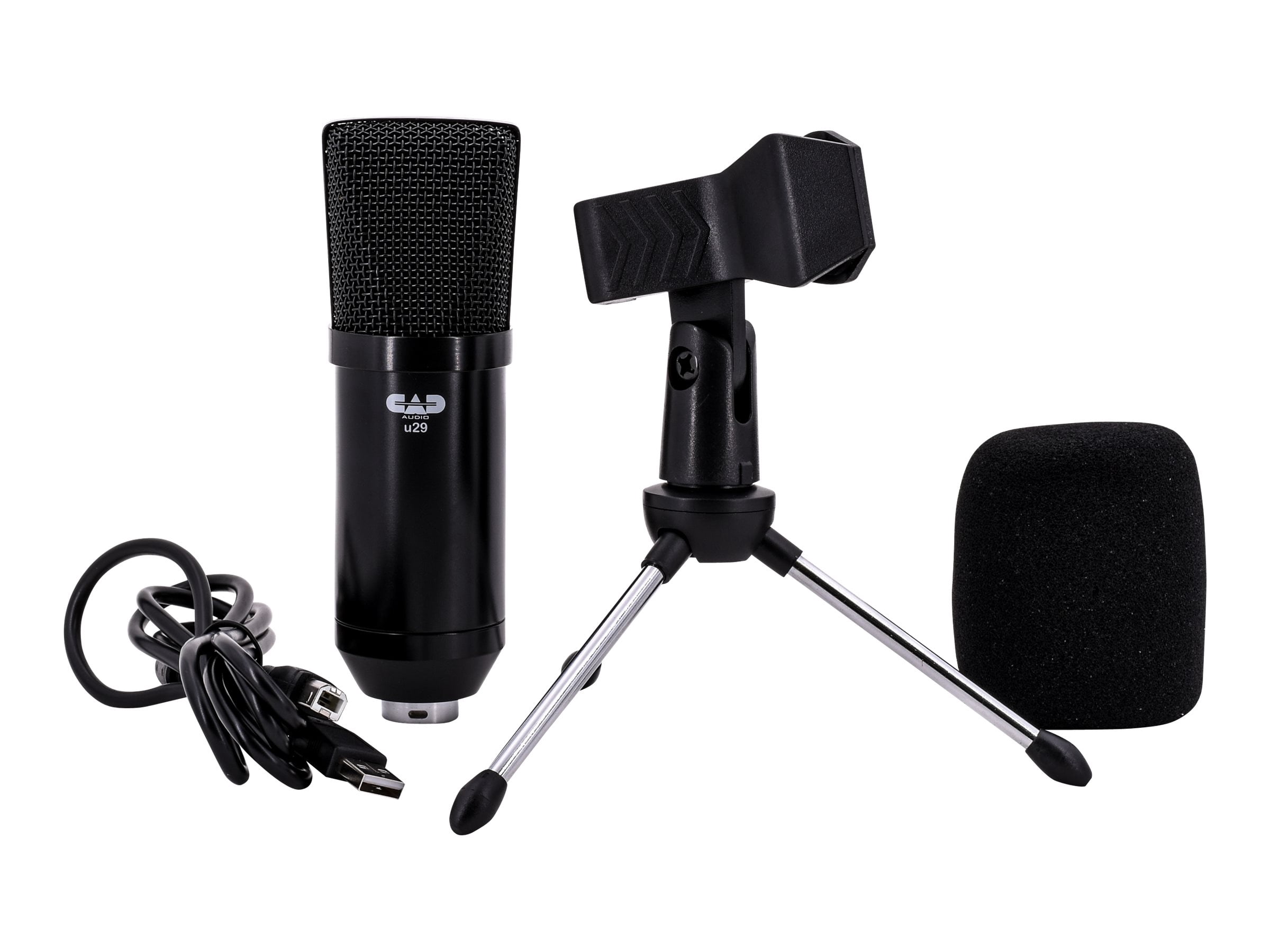 CAD U29 USB Side Address Studio Microphone Black