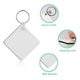 thumbnail image 3 of 30pcs Clear Keychain Blanks, Key Ring Sublimation Blanks Set in 5 Different Styles with Heat House Bone Square Circle Shapes, Double-Side Printed for DIY Keychain Crafting, 3 of 9