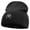 Black, variant on Dog Faces Logo Embroidered 8 inch Acrylic Short Beanie - Olive OSFM