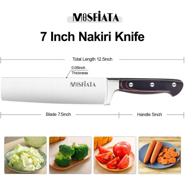  MOSFiATA 8 inch Chef's Knife & 7 inch Santoku Knife