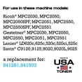thumbnail image 2 of Compatible Replacement for Ricoh MP C2551 MP C2051 Cyan Toner, 2 of 6