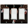 thumbnail image 1 of Metal Light Switch Plate Cover Beaded Feather Dreamcatcher DRM003, 1 of 13