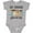 AC-Heather Grey, variant on My Cousin Loves Me with Sloth and Hearts Boys or Girls Baby Bodysuit