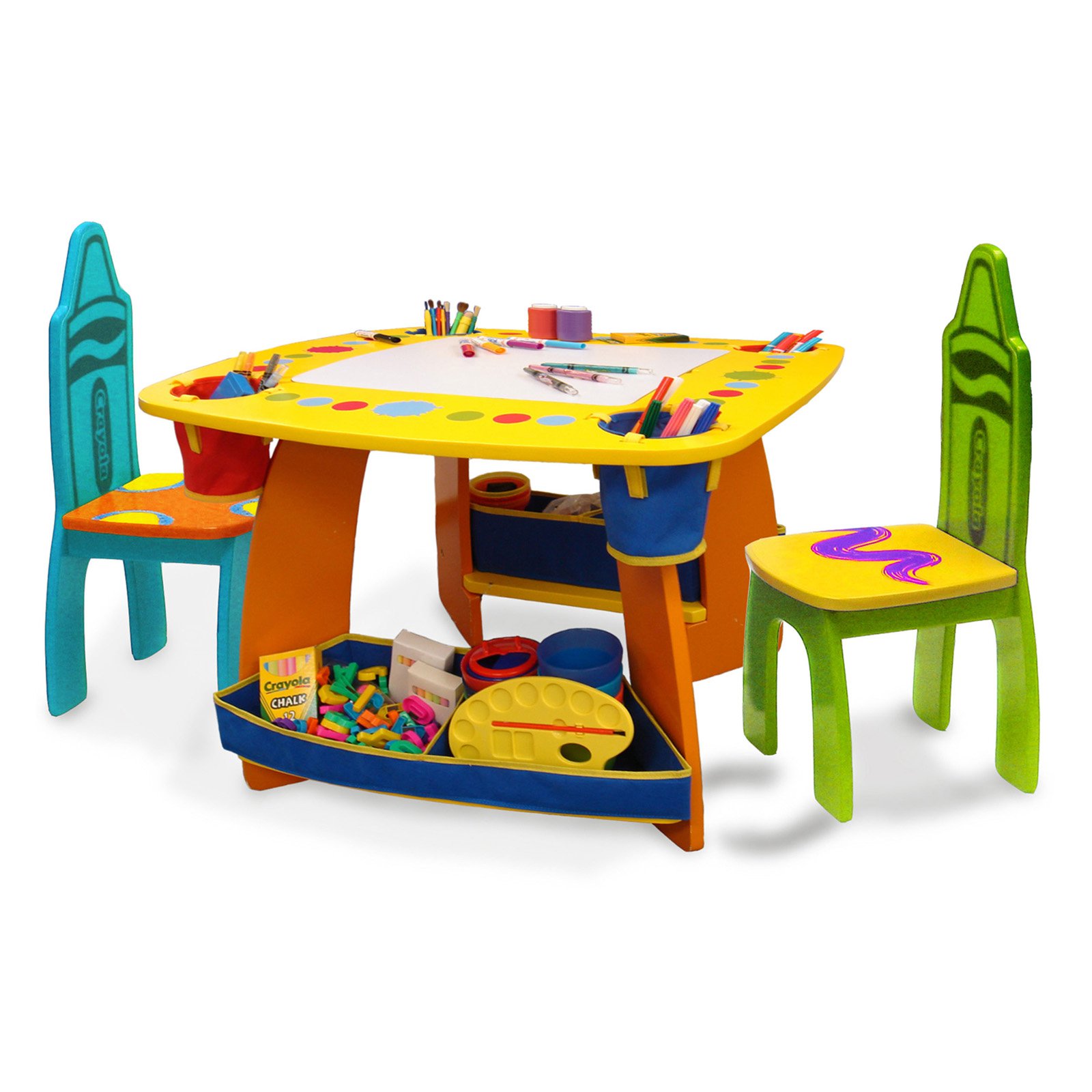 Grow N Up Crayola Kids Wooden Table & Chair Set
