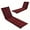 Red, variant on SSyao Outdoor Chaise Lounge Cushion, Patio Furniture Pad with Hook & Loop Fastener Fixing Straps, Folding Cushion for Reclining Lounger for Outside, 72 x 23 Inches, Dark Gray