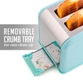 thumbnail image 4 of OVENTE Grille-Pain 2 Tranches, Fente Extra Grand avec 6 Réglages de Toast, Corps en Acier Inoxydable et Plateau Ramasse-Miettes Amovible, Grille-Pain Compact de Comptoir pour Pain, Muffin, Croissant, Sac, 4 of 10