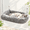 Gray-26.7''x18'', variant on White 24''x18'' Foldable Cat Window Perch with Cushioned Bed