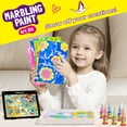 thumbnail image 3 of Piano Potato Water Marbling Paint Art Kit for Kids - DIY Hydro-Dip Craft Set with 8 Vibrant Paints, 10 Art Sheets & Display Frame - STEM Gift Ages 6-12, 3 of 7