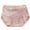 Pink, variant on Up to 65% Off Mid Waist Japanese Seamless Girl Sexy Lace Breathable And Comfortable Silk Crotch Underwear for Women Pink L