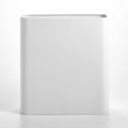 thumbnail image 4 of Bote de basura mDesign de acero inoxidable delgado rectangular de 10 litros, blanco, 4 of 5