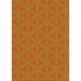 thumbnail image 1 of Ahgly Company Indoor Rectangle Patterned Dark Orange Novelty Area Rugs, Swatch Sample, 1 of 6