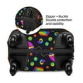 thumbnail image 4 of Haiem Rainbow Jellyfishes Luggage Cover,Durable, Washable Suitcase Protector With Anti-Scratch Technology - Keep Your Luggage Looking New Small, 4 of 9