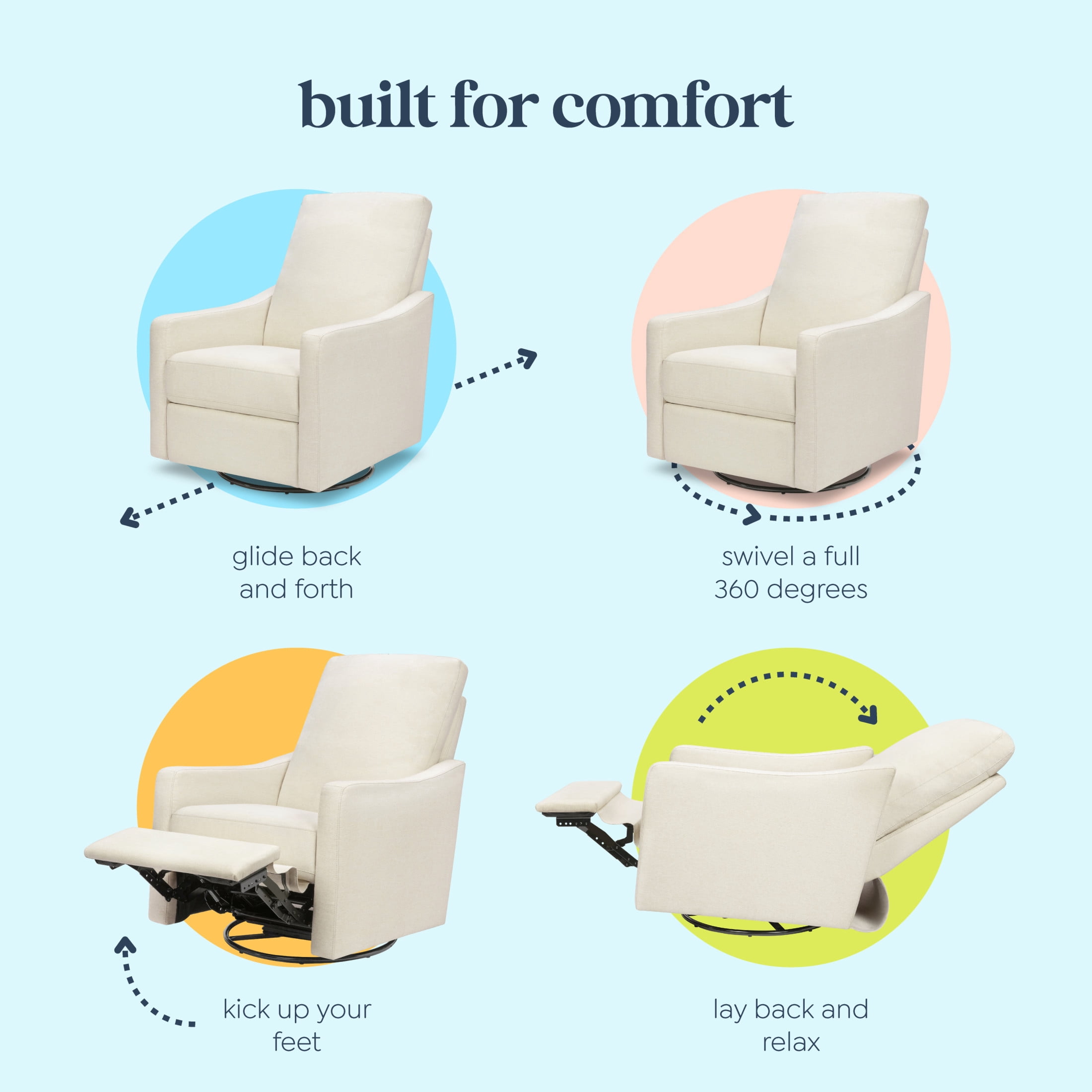 DaVinci Jonah Swivel Recliner