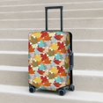 thumbnail image 2 of Lsque Fall Maple Leaves Printed Luggage Cover, Travel Luggage Protector,Scratch and Dirt Resistant, Fits 18-32 Inch Luggage - X-Large, 2 of 9