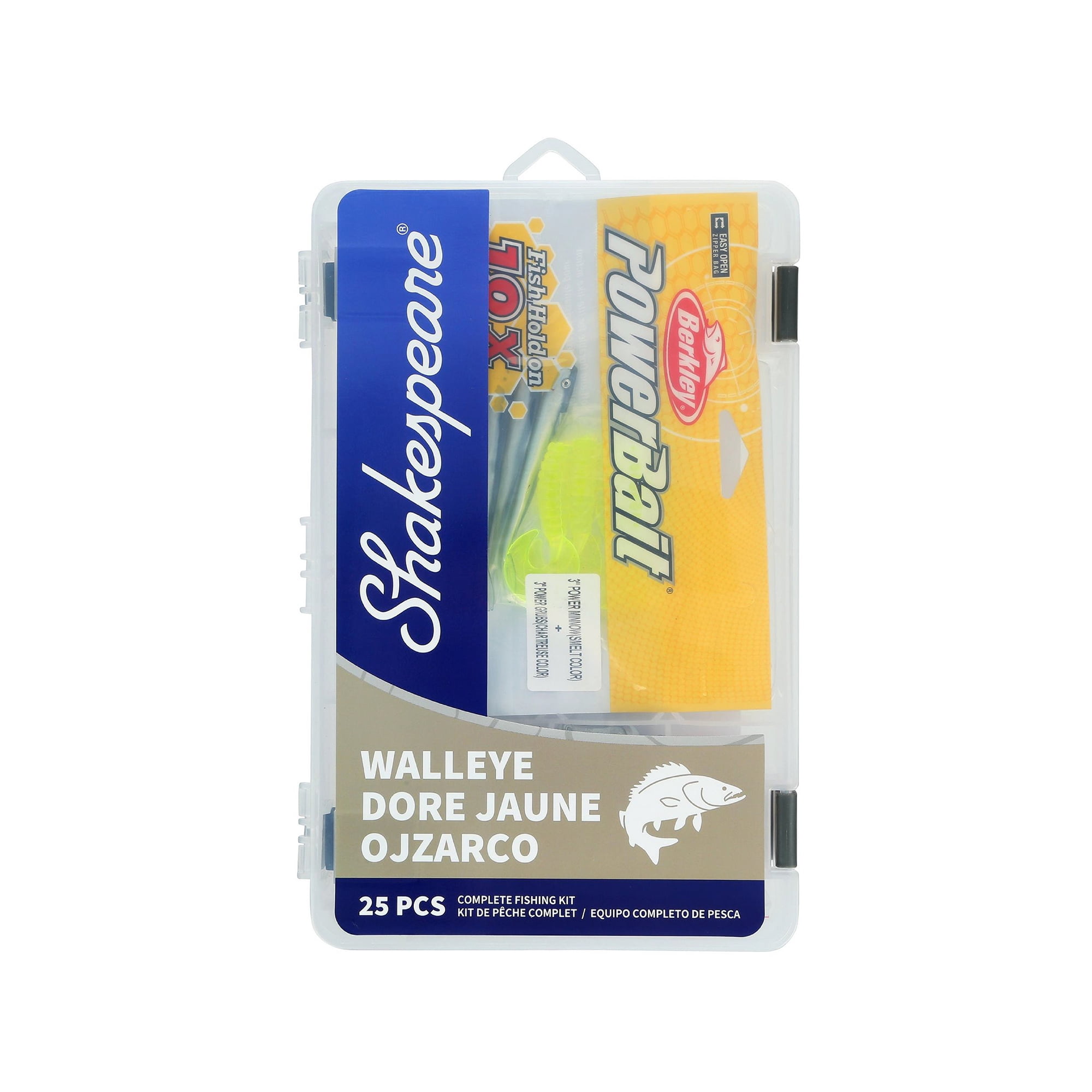 Shakespeare Catch More Fish Panfish Tackle Box Kit, Fishing Tackle