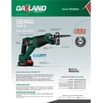 thumbnail image 4 of Sierra Sable Inalámbrica 20V Brushless Sin Batería  SS-2900 Oakland, 4 of 4