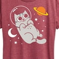 thumbnail image 3 of Instant Message - Astronaut Cat - Women's Short Sleeve Graphic T-Shirt, 3 of 6