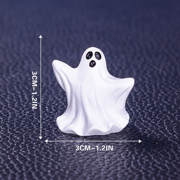 Mini adornos de calabaza fantasma para Halloween, accesorios de decoración DIY