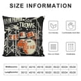 thumbnail image 5 of BANET  Music Rock Drums Typography Design Throw Pillow Covers Decorative Pillowcase Square Cushion Cases for Home Sofa Bedroom Livingroom 20x20in, 5 of 5