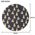 thumbnail image 6 of Goldendoodle Dog Round Tablecloth 60"x60",Wrinkle Wipeable Table Cloth for Kitchen Dining Room Picnic Patio Party, 6 of 6