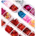 thumbnail image 3 of Nail Accessories Valentine’s Day Art Sequins Glitter Long Lips Letter Decoration Nail Sequins for Festive Nail Designs, 3 of 4
