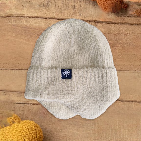 LIZUOJUN Under $4 Beanie Winter Hat For Men Women Solid Color Knitted Ear Warmer Hat Stretchy Breathable Windproof Thermal Headwear For Cycling Ski Outdoor Casual Winter Use Beige