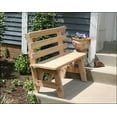 thumbnail image 2 of 5' Red Cedar Backed Bench, 2 of 3