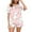 Rose, variante sur GPOECD Ensemble de Pyjama pour Femmes à Carreaux avec Garniture en Plumes, Chemise à Manches Longues Boutonnée et Pantalon, Rouge, TTG
