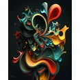 thumbnail image 4 of Maki 20x24 Black Ornate Wood Framed With Double Matting Wall Art Titled - Musicians Prime Iii, 4 of 6