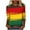 Multicolor-1, variant on Afrocentric Cultural Tops Women 3/4 Sleeve Round Neck Blouse Soft Cotton Loose Fit Black History Month Commemorative Casual Shirt Multicolor XXL
