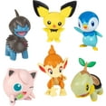 thumbnail image 3 of (2 pack) Pokemon Battle Figure Toy Set, 6 Piece Playset - 2" Pichu, Yamper, Turtwig, Piplup, Chimcharm Deino - Generation 4 Diamond & Pearl Starters - Gift for Kids, Girls, Boys, 3 of 7