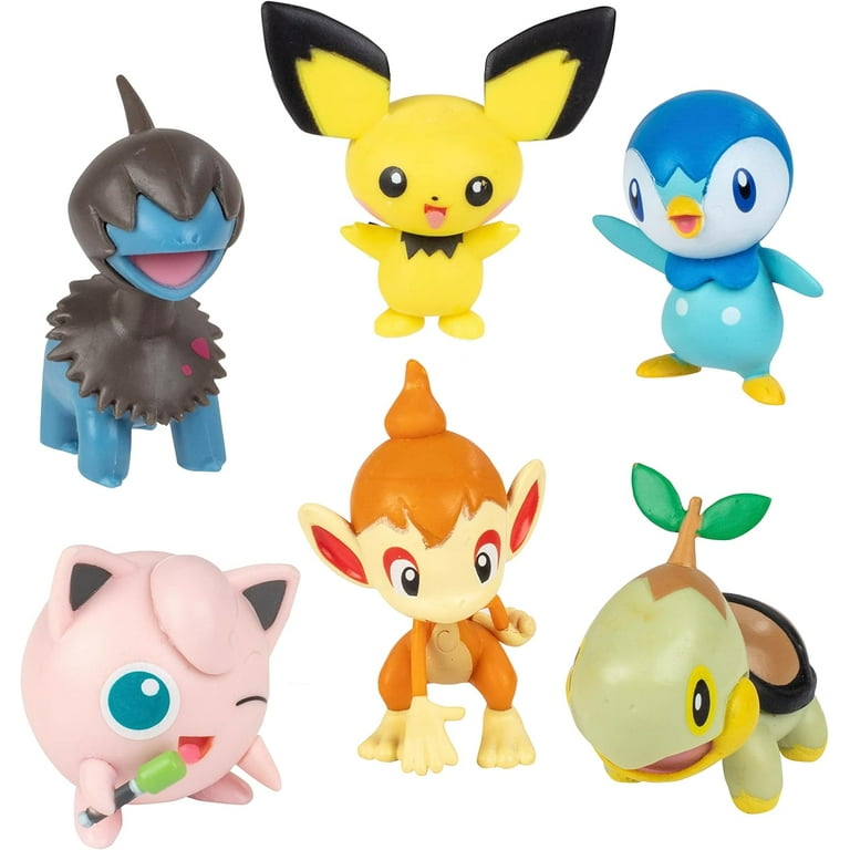 2 pack) Pokemon Battle Figure Toy Set, 6 Piece Playset - 2