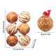 thumbnail image 3 of Adornos de bolas navideñas, 6 unidades, adornos navideños de pan de jengibre, accesorios decorativos de espuma, artesanía para árbol, decoración de interiores y hogar, 3 of 5
