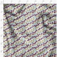 thumbnail image 3 of Soimoi Floral Print - Blue, Pure Silk Fabric - 42 Inch Wide, 1 Yard, Lightweight Material, Perfect For Elegant Dresses, Sarees, Scarves, 3 of 6