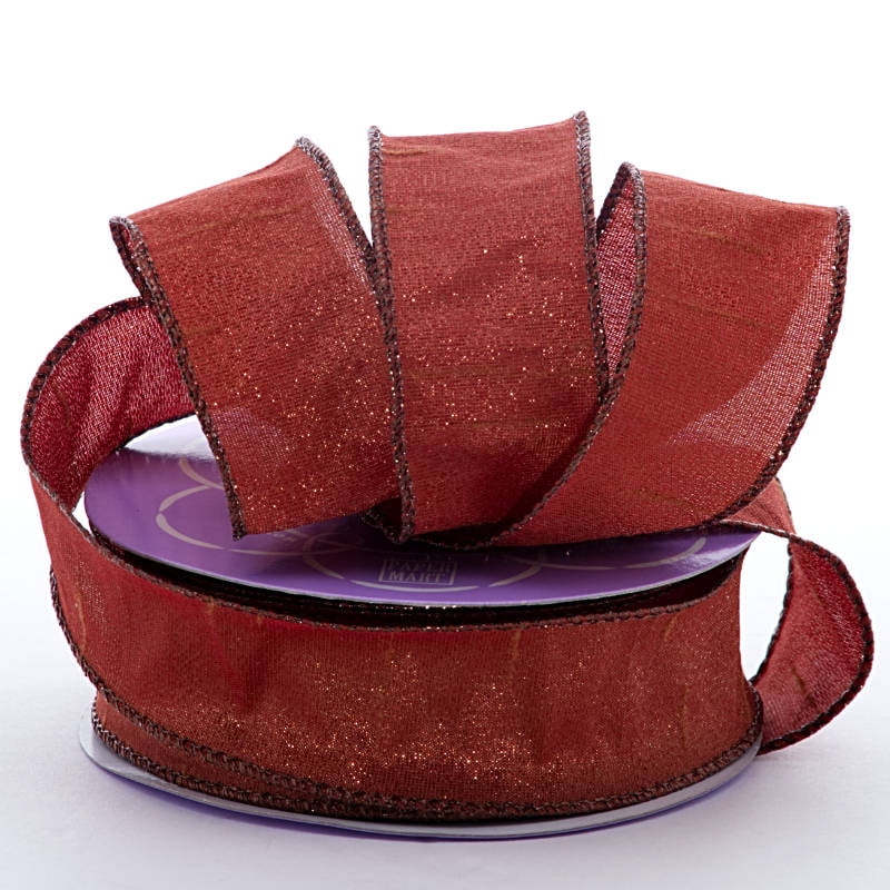 2 1/2" X 10 Yards Cinnamon Vibrant Metallic Ribbon by Paper Mart