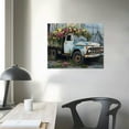 thumbnail image 4 of JEUXUS  Rustic Farmhouse Truck Flowers Canvas Wall Art Vintage Barn Old Car and Floral Painting Pictures Prints Framed for Farmhouse Country Wall Decor, 4 of 5
