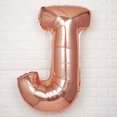 thumbnail image 2 of BalsaCircle 40" Rose Gold Letter J Mylar Foil Plain Balloon Wedding Event Birthday Party, 2 of 4