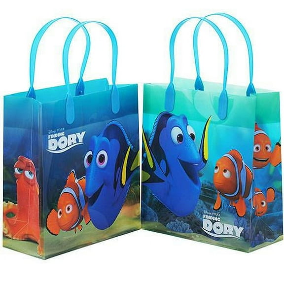Finding Dory 12 Authentic Licensed Party Favor Reusable Medium Goodie Gift Bags 8"