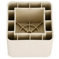 thumbnail image 4 of Juego de 4 elevadores de patas de plástico simulado de cerámica para muebles de casa, para mesa, escritorio, cama, sofá y armario., 4 of 10