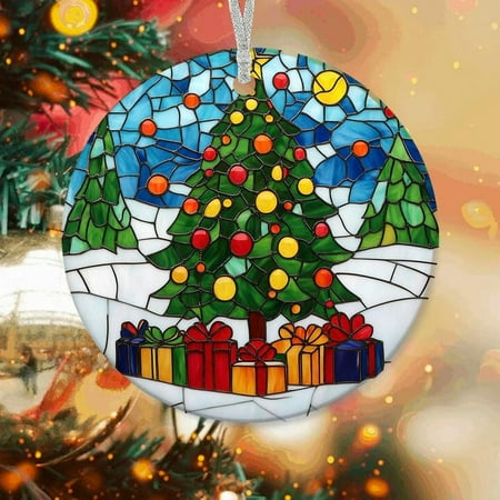 Personalized Christmas Tree Ornaments 2025 Christmas Tree Xmas Gifts Ideas Christmas Tree Suncatcher Christmas Tree Ornament jVhPFZ