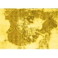 thumbnail image 1 of Ahgly Company Machine Washable Indoor Rectangle Abstract Yellow Modern Area Rugs, 6' x 9', 1 of 4