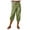 Army Green, variant on Women Elastic High Waisted Loose Tapered Harem Pants With Pockets Casual Cropped Trouser Wide Leg Casual Pants Women