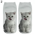 thumbnail image 5 of harmtty Women Men Animal 3D Cat Printed Casual Soft Ankle Socks, 5 of 7