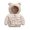 12#Beige, variant on Baby Puffer Jacket Hooded Light Winter Tiger Print Coats Bear Ears Zipper Up Down Coats Outwear for Toddler Boys Girls 6M-4T
