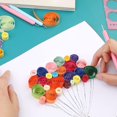 thumbnail image 3 of 4 Pack Paper Quilling Tools, Plastic Handle, Stainless Steel Tip, Needle Pen, Craft Rolling Tool, Professional Slotted Art Craft Kit, 3 of 5
