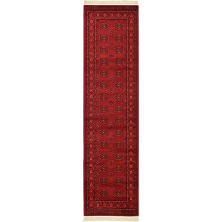 Unique Loom 2 7 X 10 0 Red Cleveland Bokhara Runner Rug