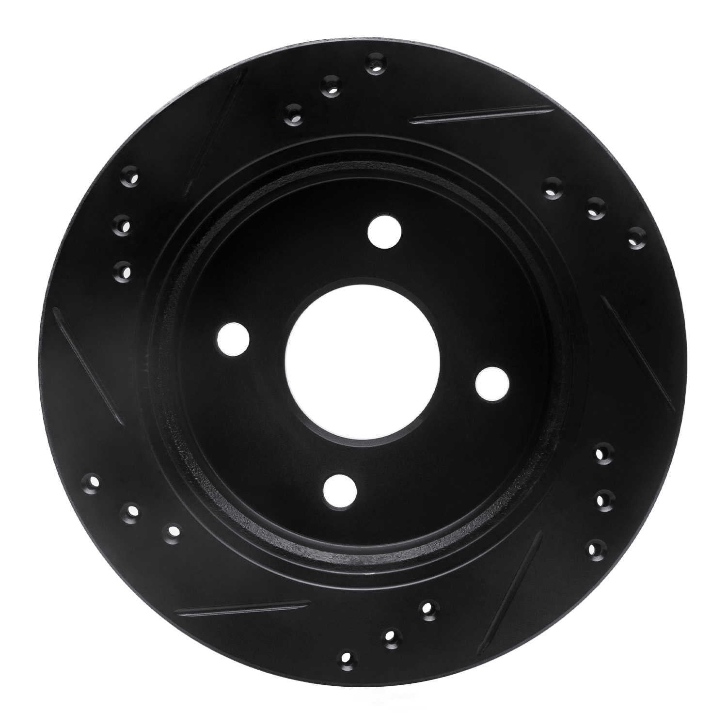 Dynamic Friction Company 633-56014R DFC Brake Rotor - Drilled And Slotted - Black