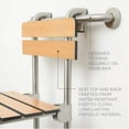 thumbnail image 4 of Seachrome Portable Shower Seat, Profile Bench, Hung by Grab Bar with Backrest and Legs, 4 of 5