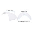 thumbnail image 2 of 4 Pairs Shoulder Pads, Costume Shoulder Pads Sponge Pads Gauze for Women Clothing Men Blazer Suit, White,L, 2 of 6